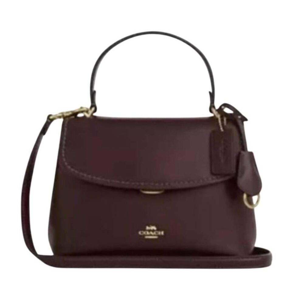 Coach Outlet Emory Top Handle in Soft Smooth Leather Espresso/Gold - Picture 2 of 13